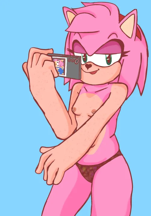 Thumbnail Amy Rose self by yobazzanodana | SonicPorn