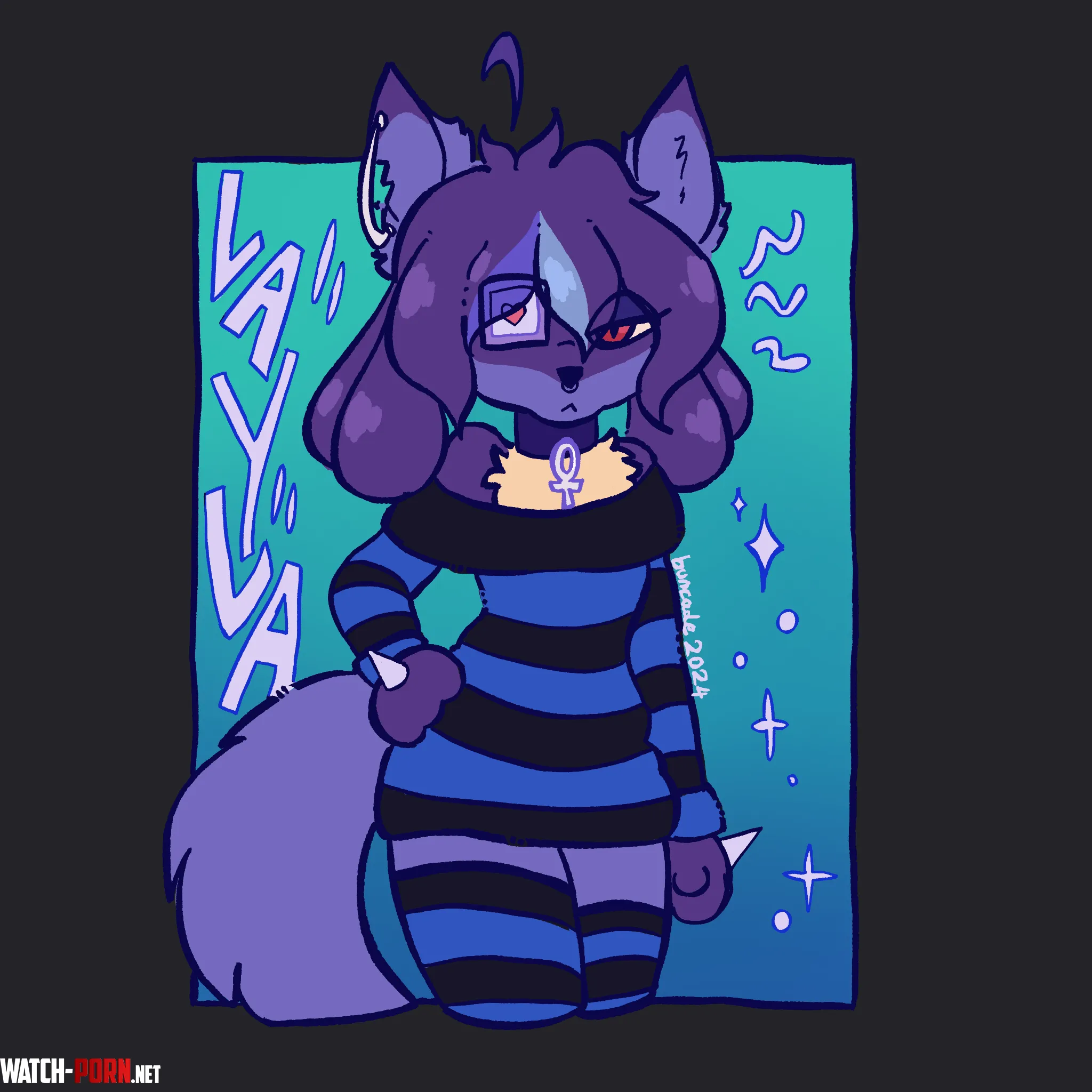 my goth lucario girl Layla  by bluubuns