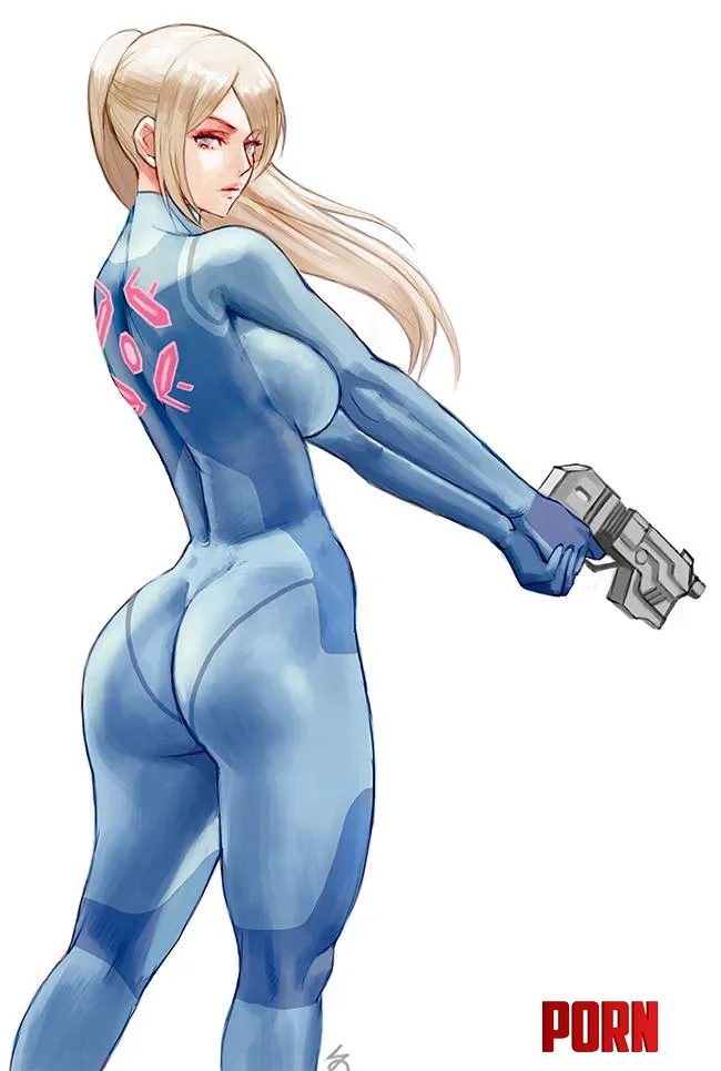 Zero Suit Samus Zefrablue Metroid by EroMestre