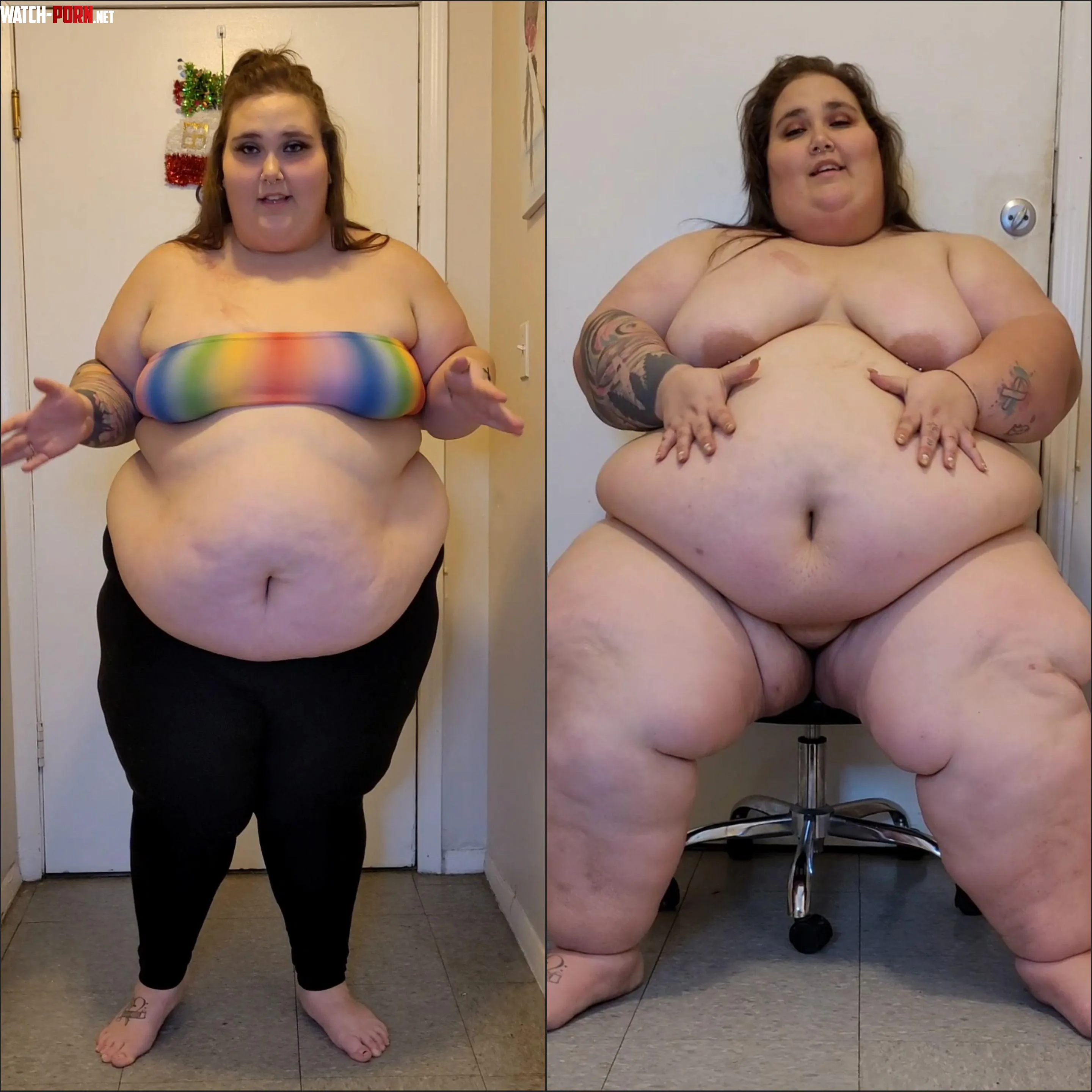 Comparing my first weighin to my most recent one I cant believe how much Ive changed in just three years by Ssbbw-Twinkiebelle