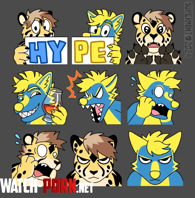 Commission Xaiphafonese amp CoughyZen Twitch Emotes by Kerlasia