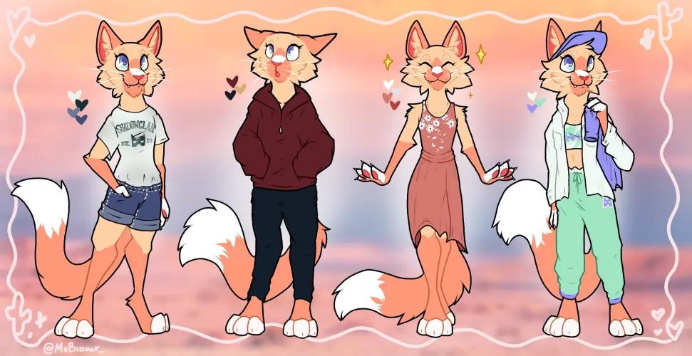 Thumbnail Finally have some more art to post This is an outfit ref comm for Aeluromancyarts on  by MsBidoof