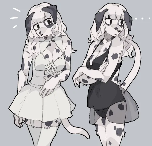 Thumbnail Unveiling Furry Fascination: HeadHonchkrowRemi's Dalmatian Girl