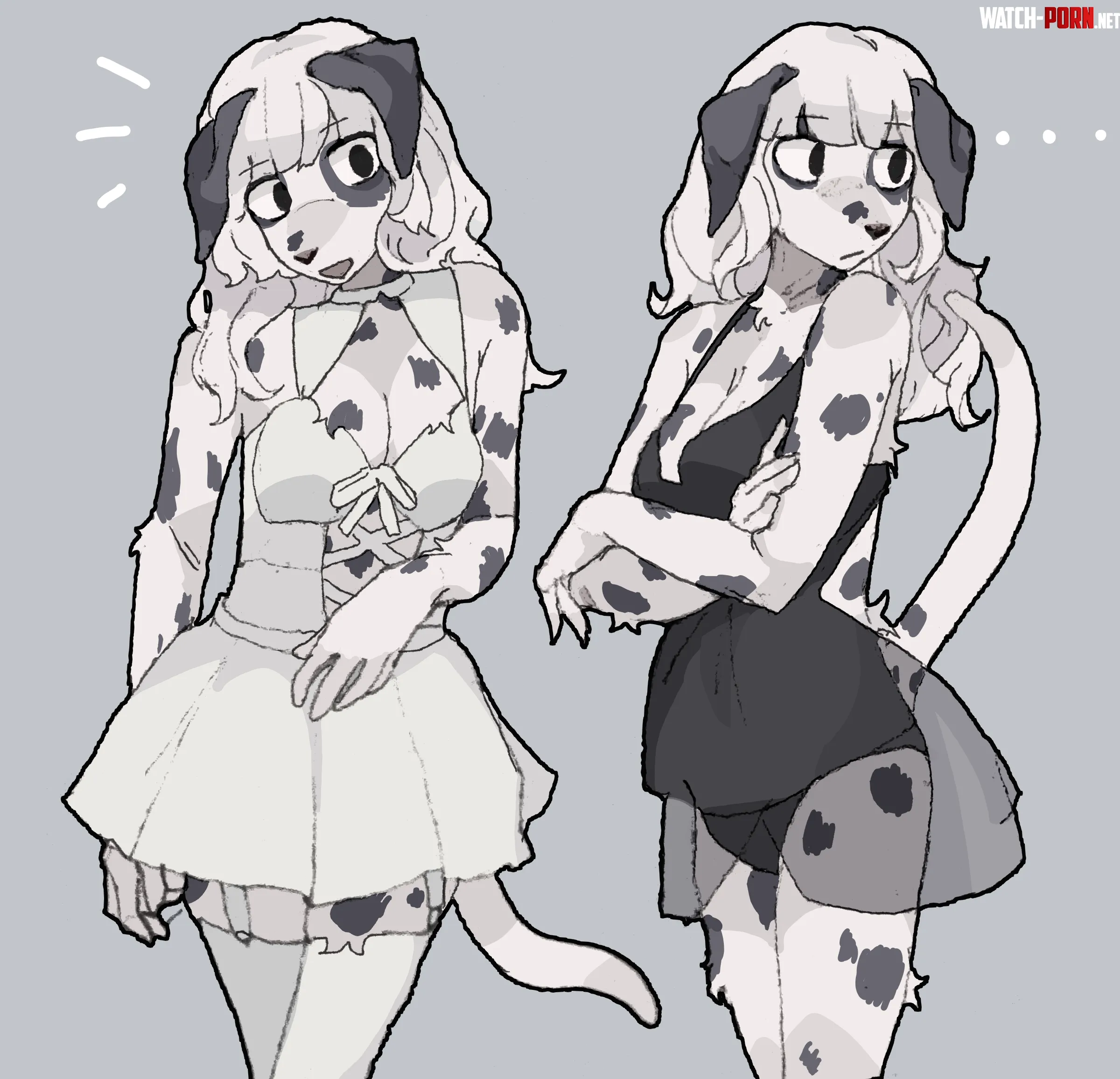 dalmatian girl by HeadHonchkrowRemi