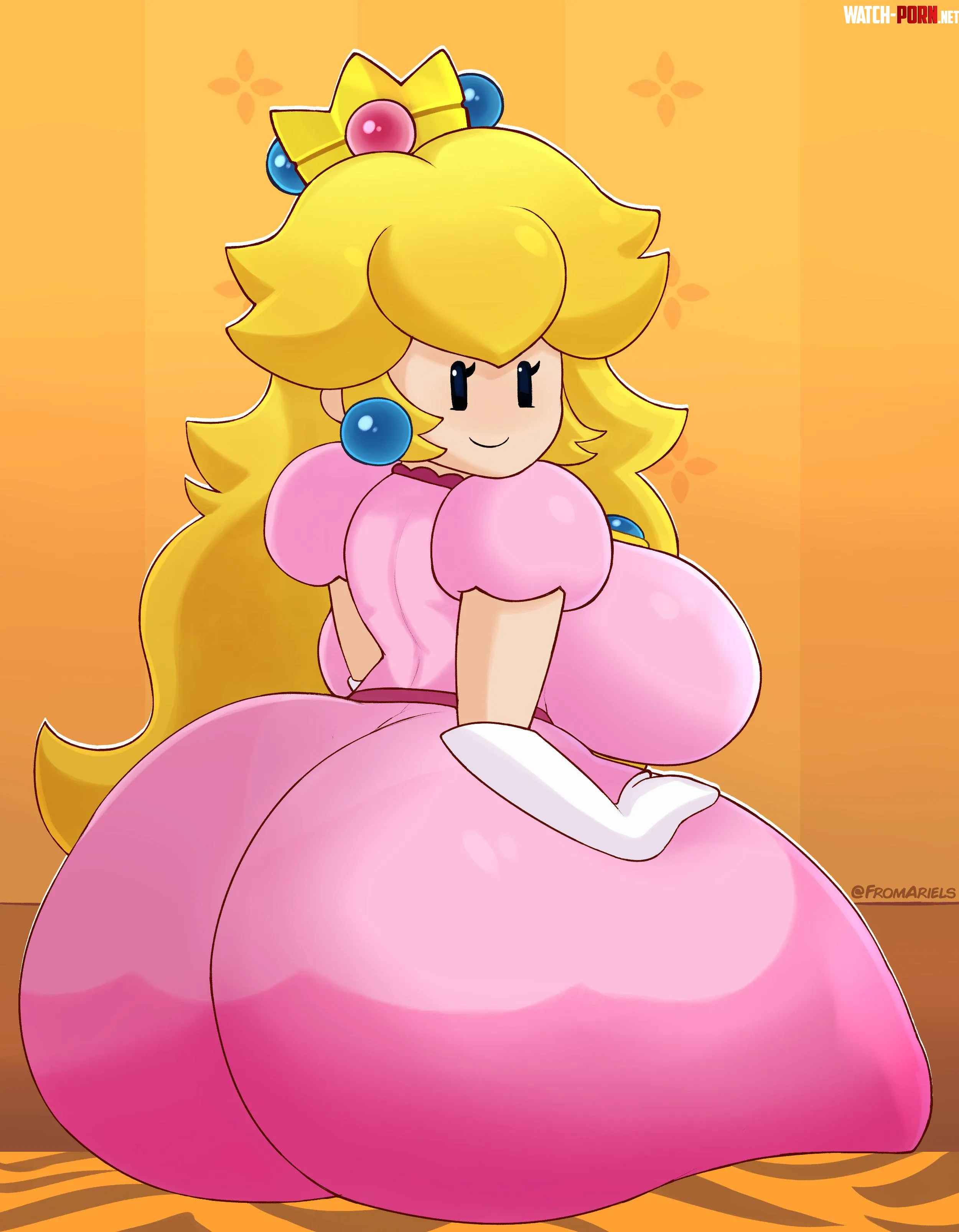 Paper Princess Peach got some stacked pages FromAriels by AnotherBoludoUser