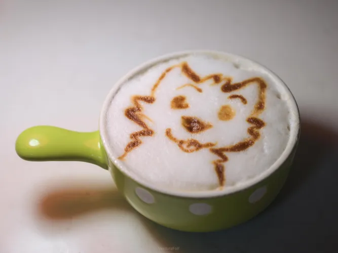 Thumbnail venturafolf's Artistic Creations: More Furry Latte Art Unveiled