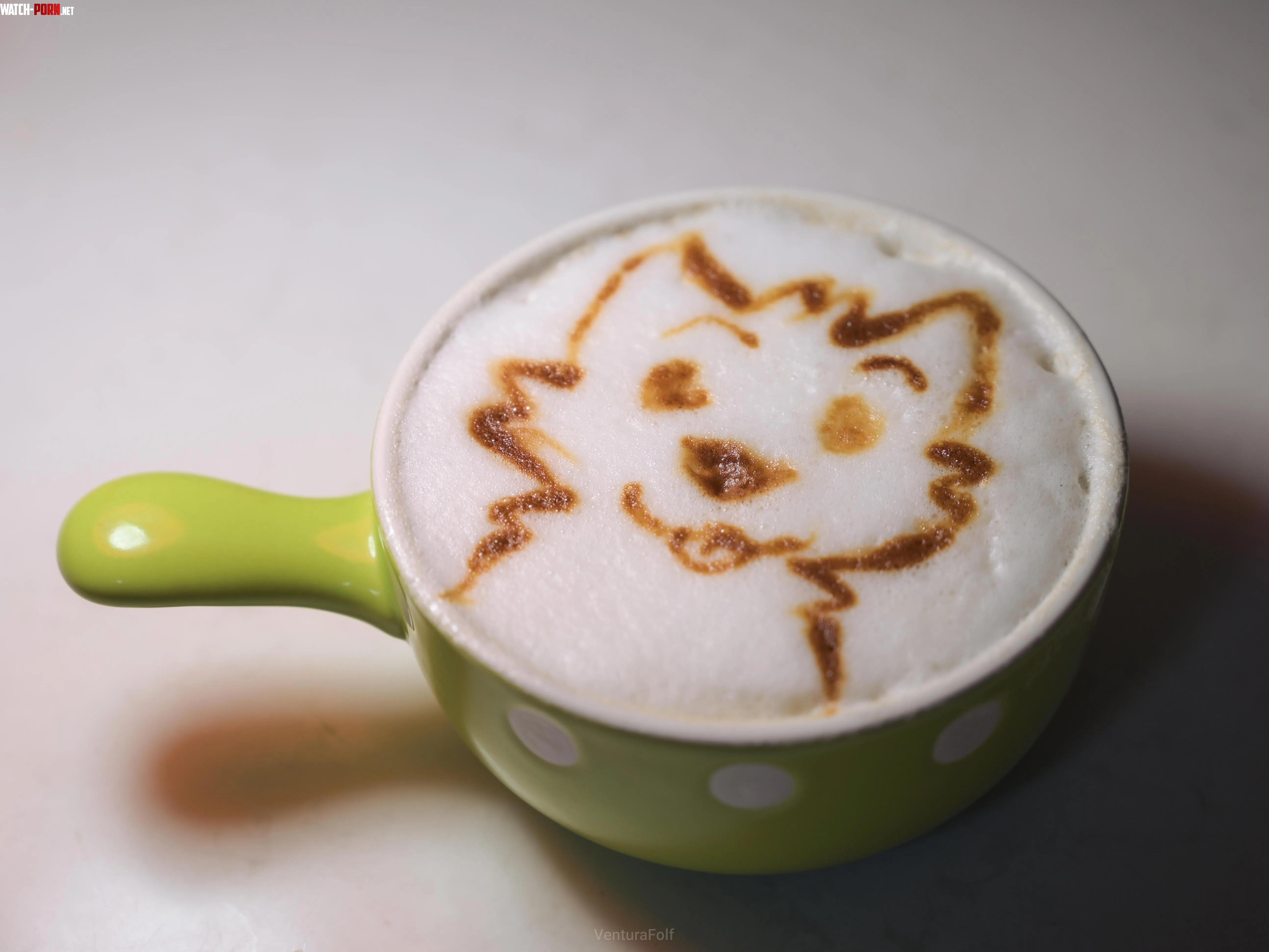 I made more furry latte art 3 by venturafolf