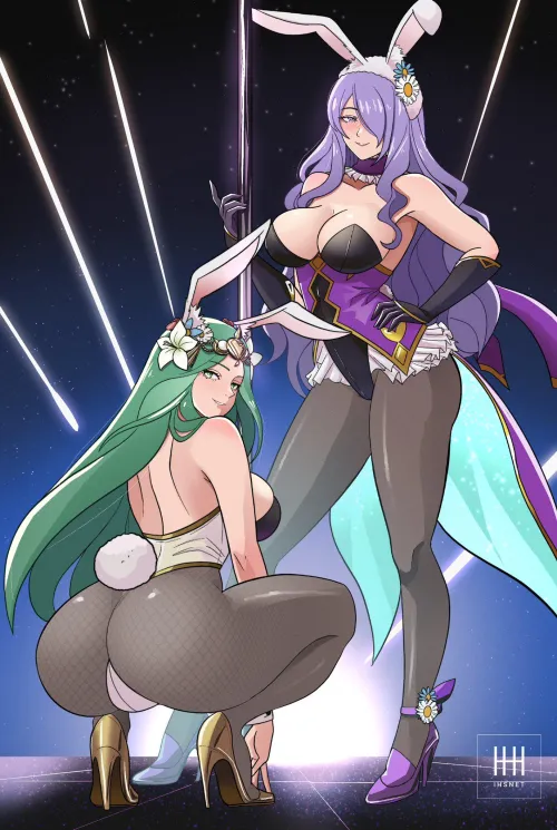 Thumbnail Artistic Rendition: Rhea and Camilla Ihsnet by KrazyK1989 in AnimeBooty