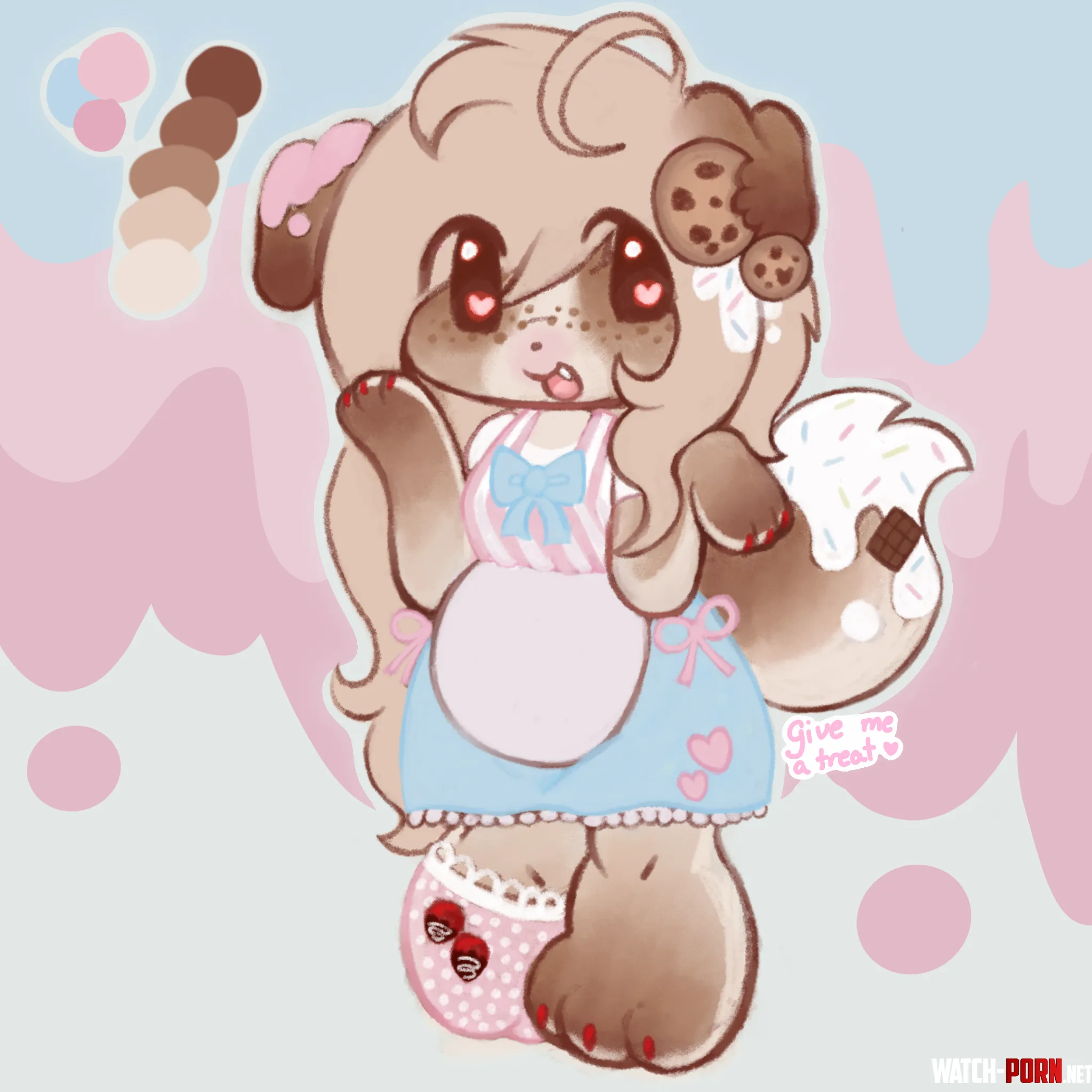 little character i designed based off some nail art 3 by Bengals-