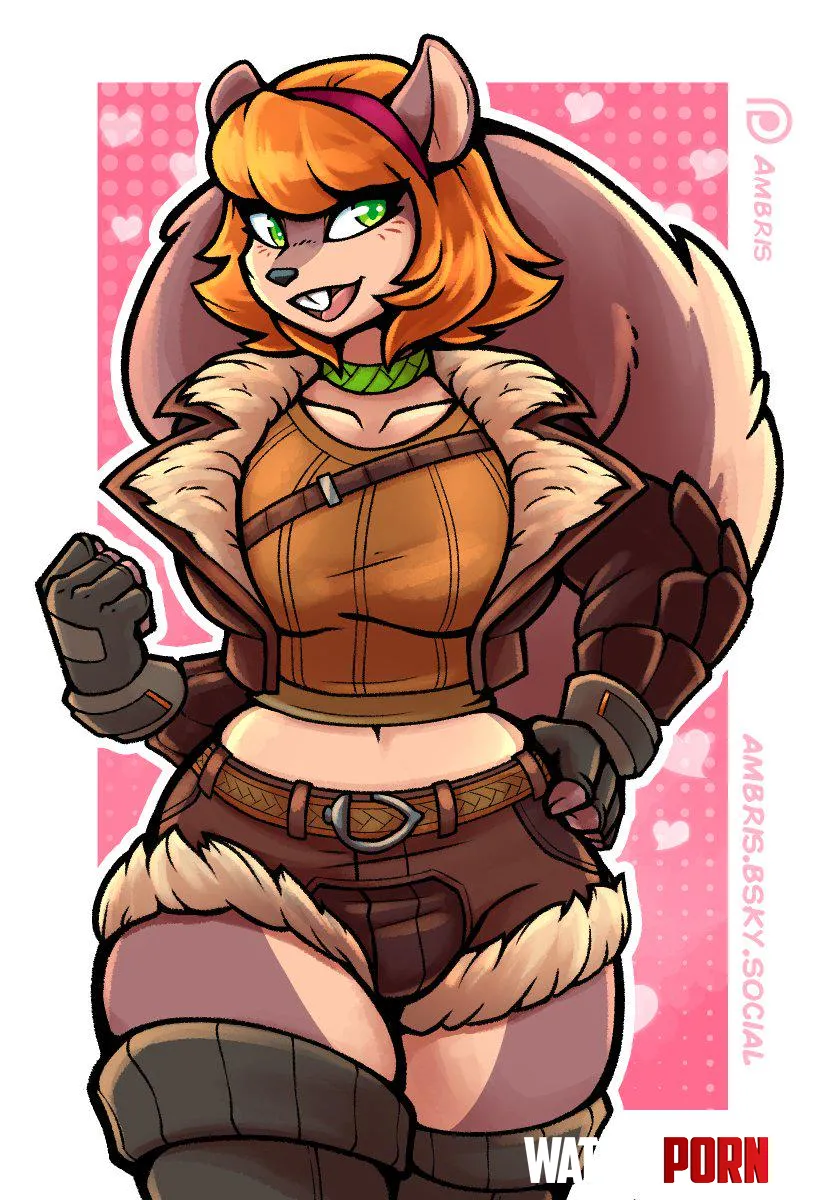 Squirrel girl but furry AmbrisArt by Able_Health744