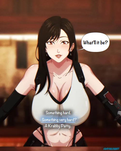 Thumbnail RyuujinArt's Tifa RyuujinartFinalFantasyVII: Captivating Ecchi Artistry