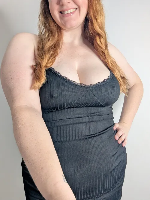 Thumbnail Untamed Black Dress Curves - Glistening_Milk | AmazingCurves