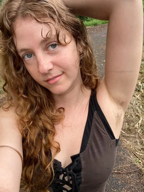 Thumbnail NaturalSerena Proudly Displays: Armpits Out and About!