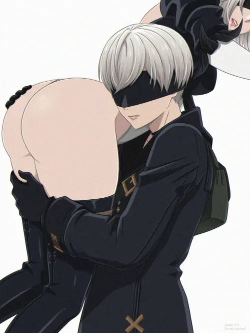 Thumbnail 9S Protects 2B Ashe: Thick Hentai Analysis by KrazyK1989