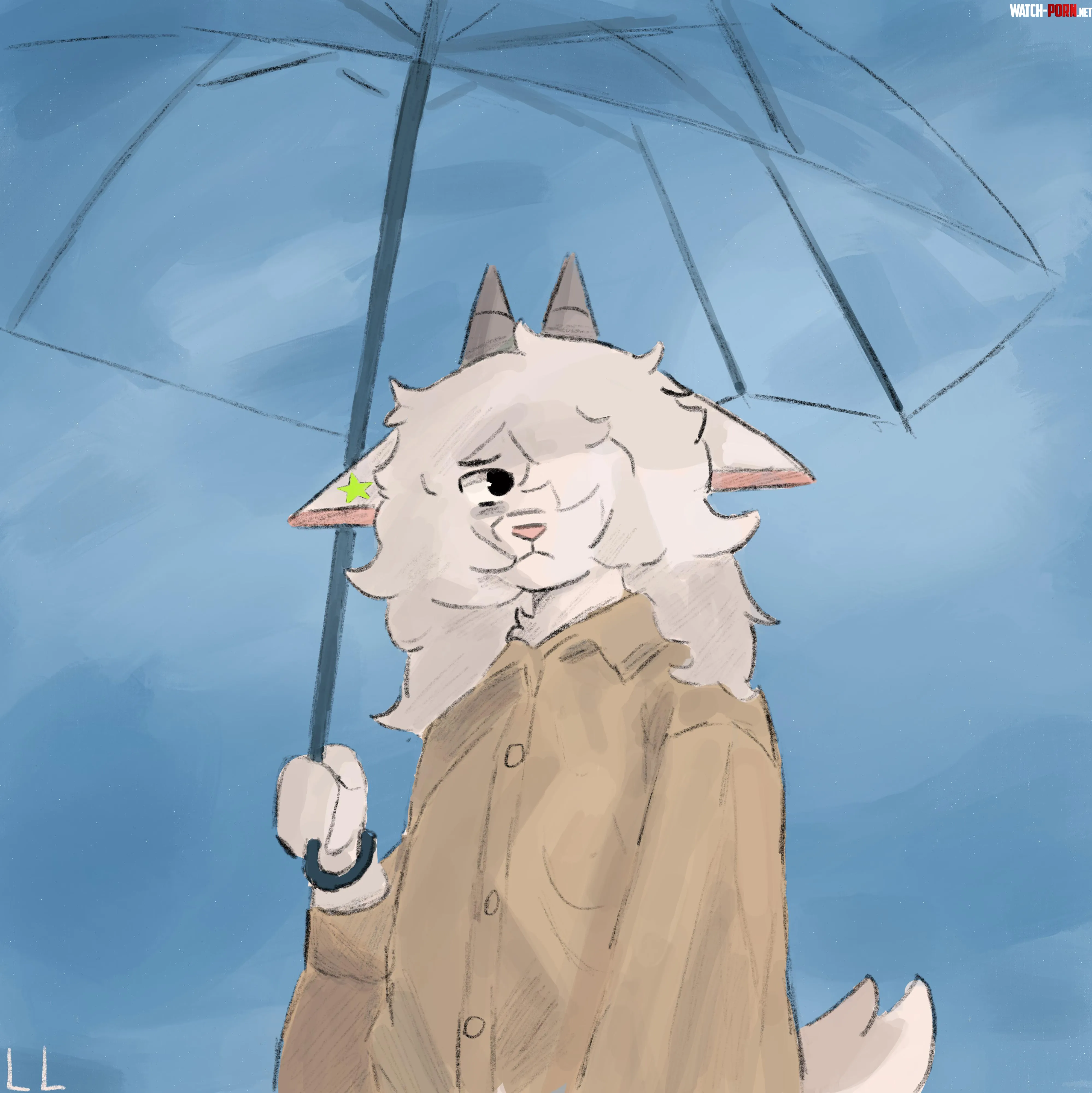 Rainy day art by me by Thegreatl0