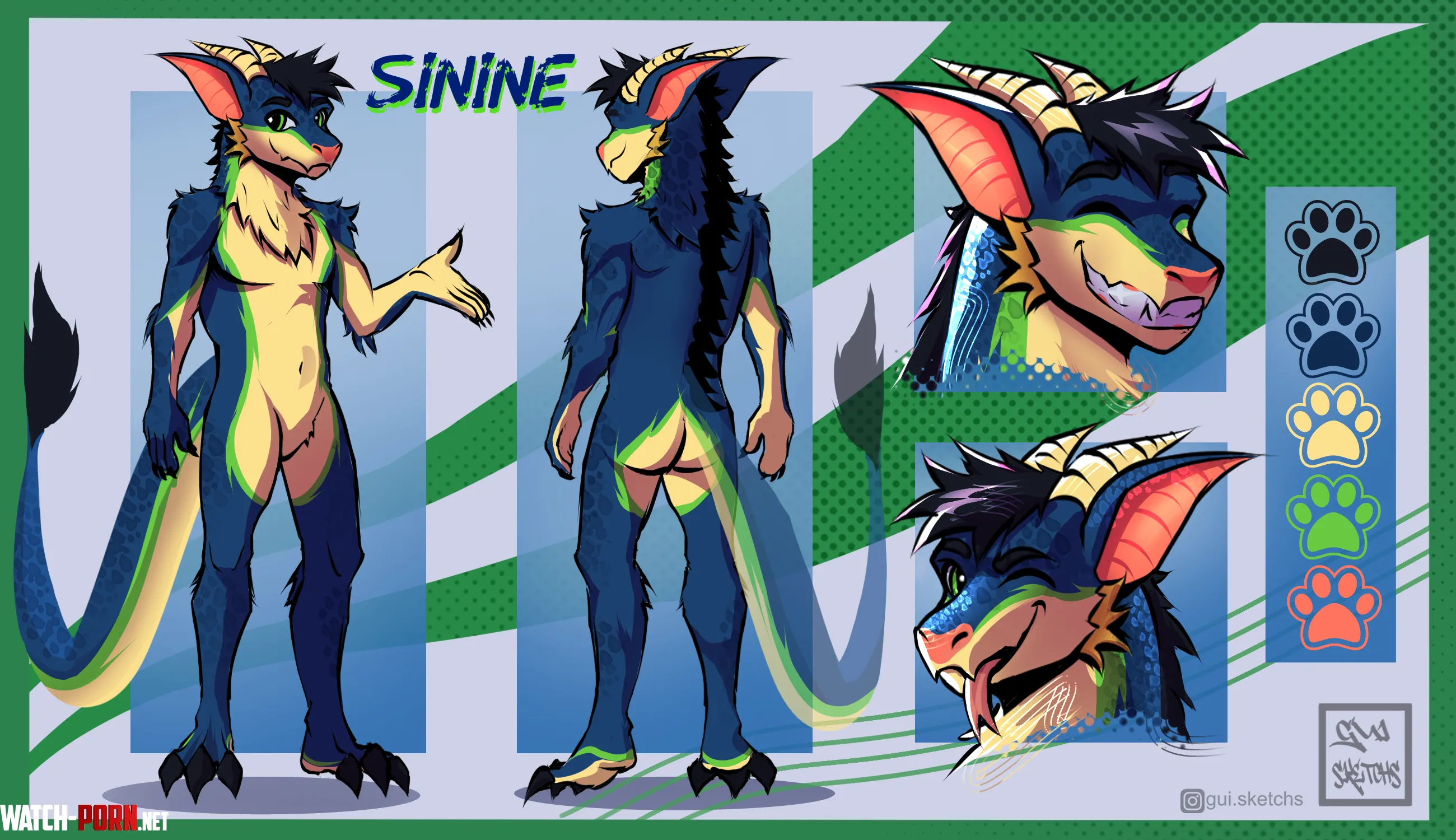 Finished Ref Sheet commission for Sinine DM Me  By Me by gui_sketchs