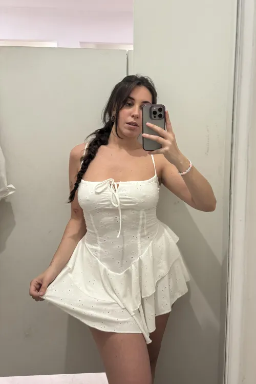 Thumbnail Roaming the Mall Braless in a Stunning Dress | babeoncloudnine