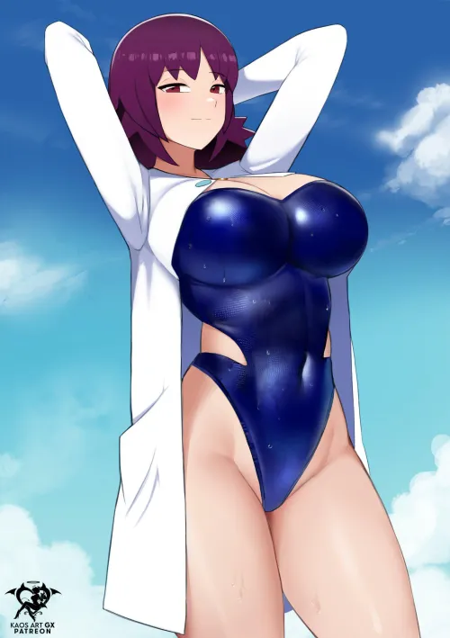 Thumbnail A_MASSIVE_PERVERT Explores Professor Ivy Kaos GX - swimsuithentai