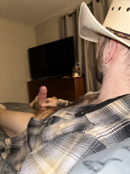 Thumbnail Calling All Bros to Witness Cowboy Cock Display | GaybrosGoneWild