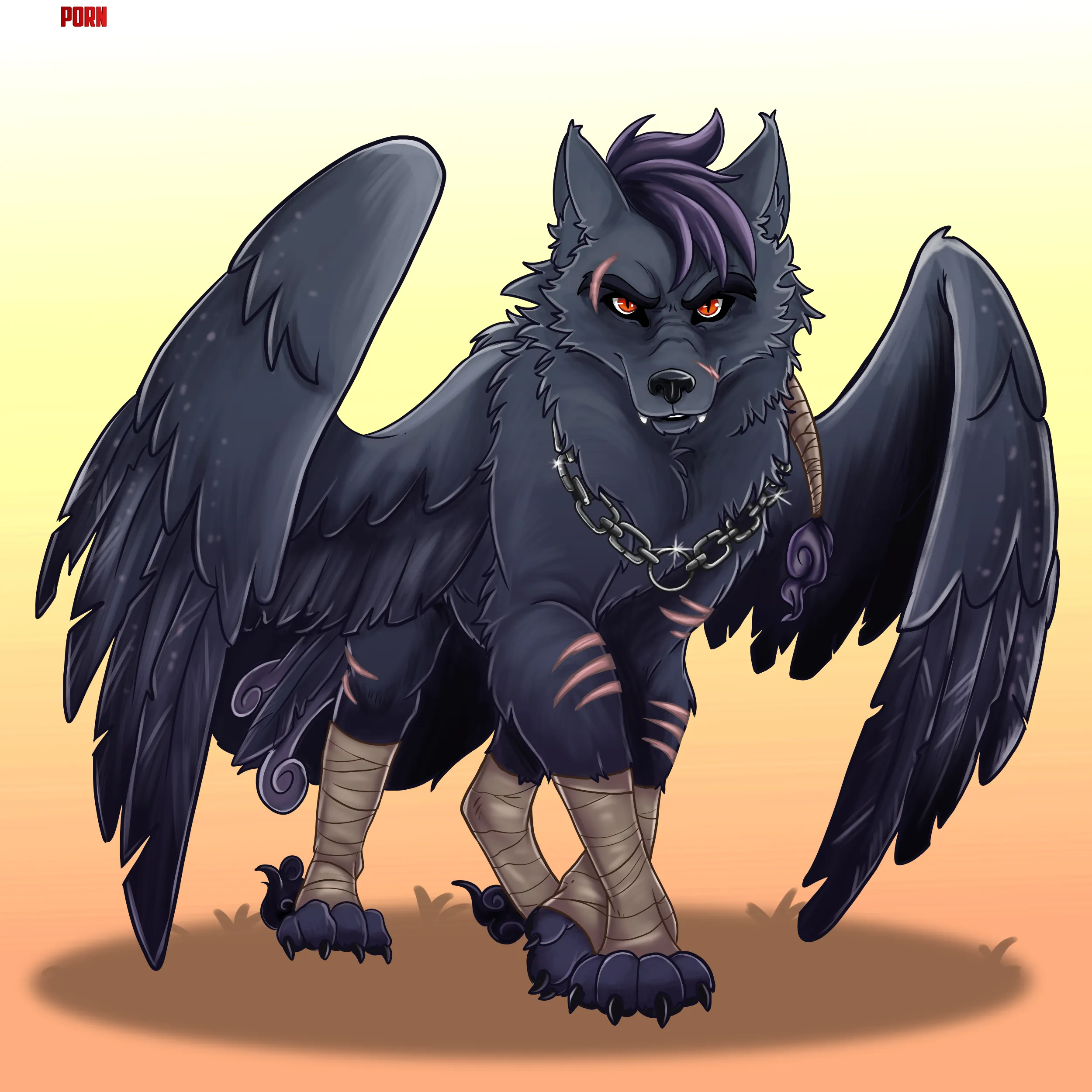 Dark Wolf My Art Commission for Digiminx by Gleison77