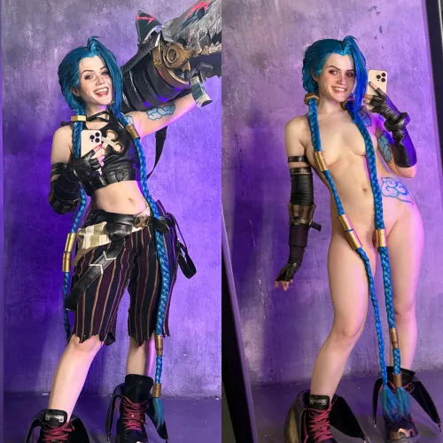 Thumbnail Jinx from Arcane Gets Steamy in Ekko League of Legends Pic | Neyrodesu