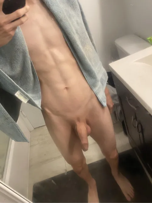 Thumbnail Fresh and Clean: A Twink Emerges Post-Shower