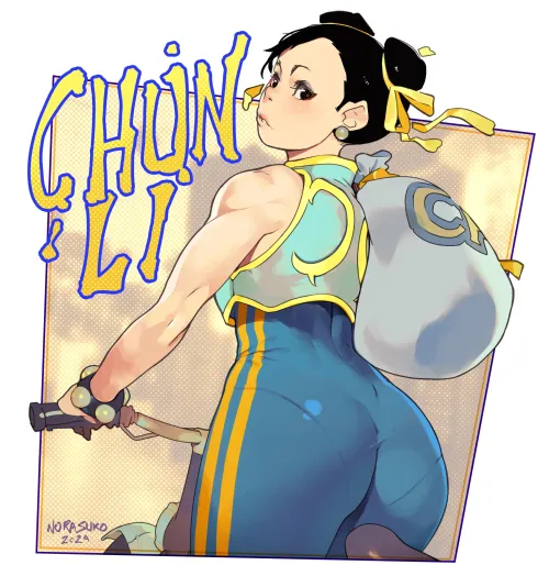 Thumbnail ChunLi Shows Off on a Bike in Stunning Art | LafterMastr