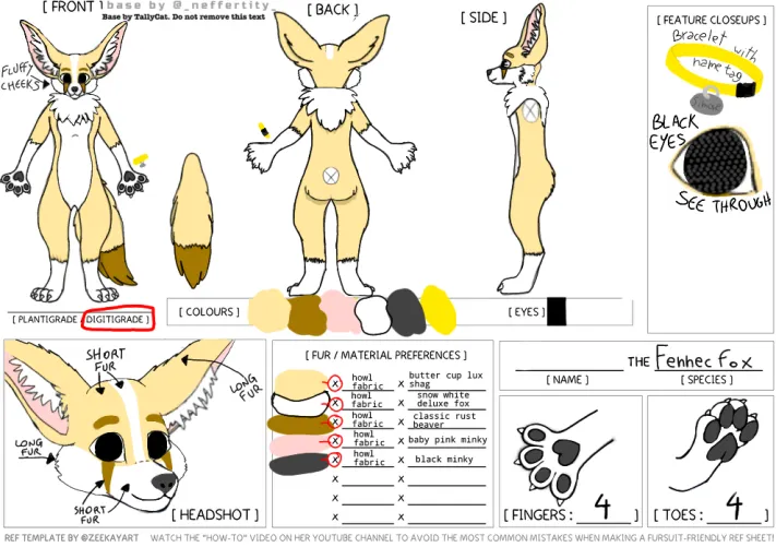 Thumbnail Ref Sheet for a Suit Maker: Furry Fashion by pesce_otturato05