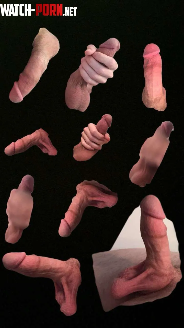 25 straight cock collage by Lanky_Thought6410