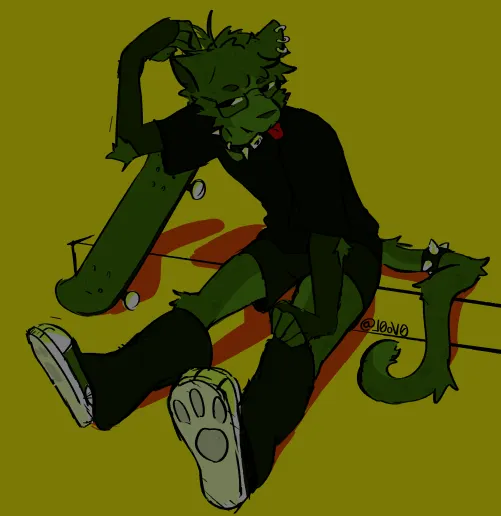 Thumbnail netinhovo Shines in Skate Art within the furry Community