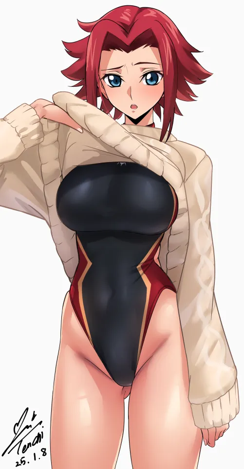 Thumbnail Kallen Kozuki from Code Geass Anime in Bodysuits | CheetahSperm18 | animebodysuits