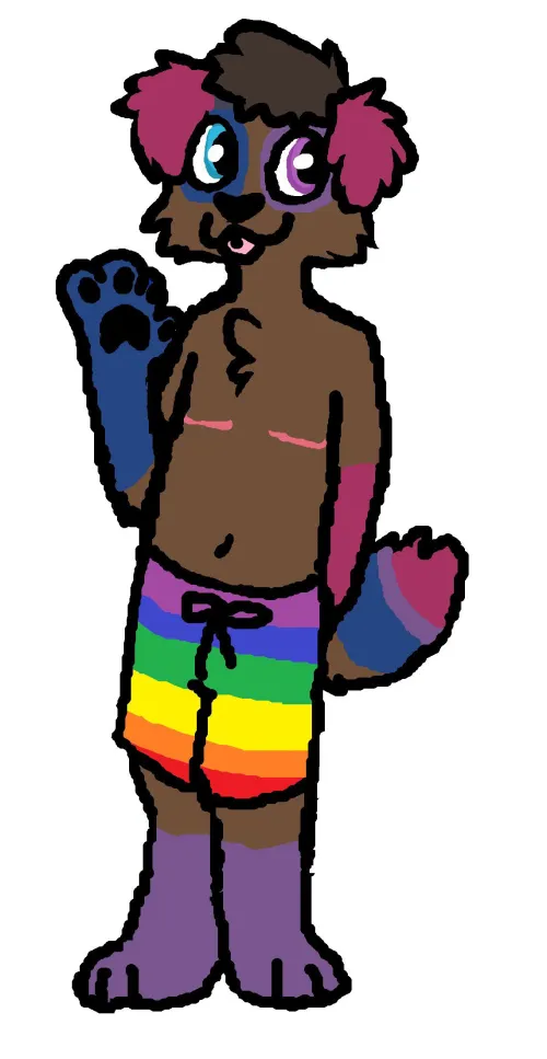 Thumbnail Arlo the Bi Dog Art: A Furry Creation by SnickerdoodleEnjoyer