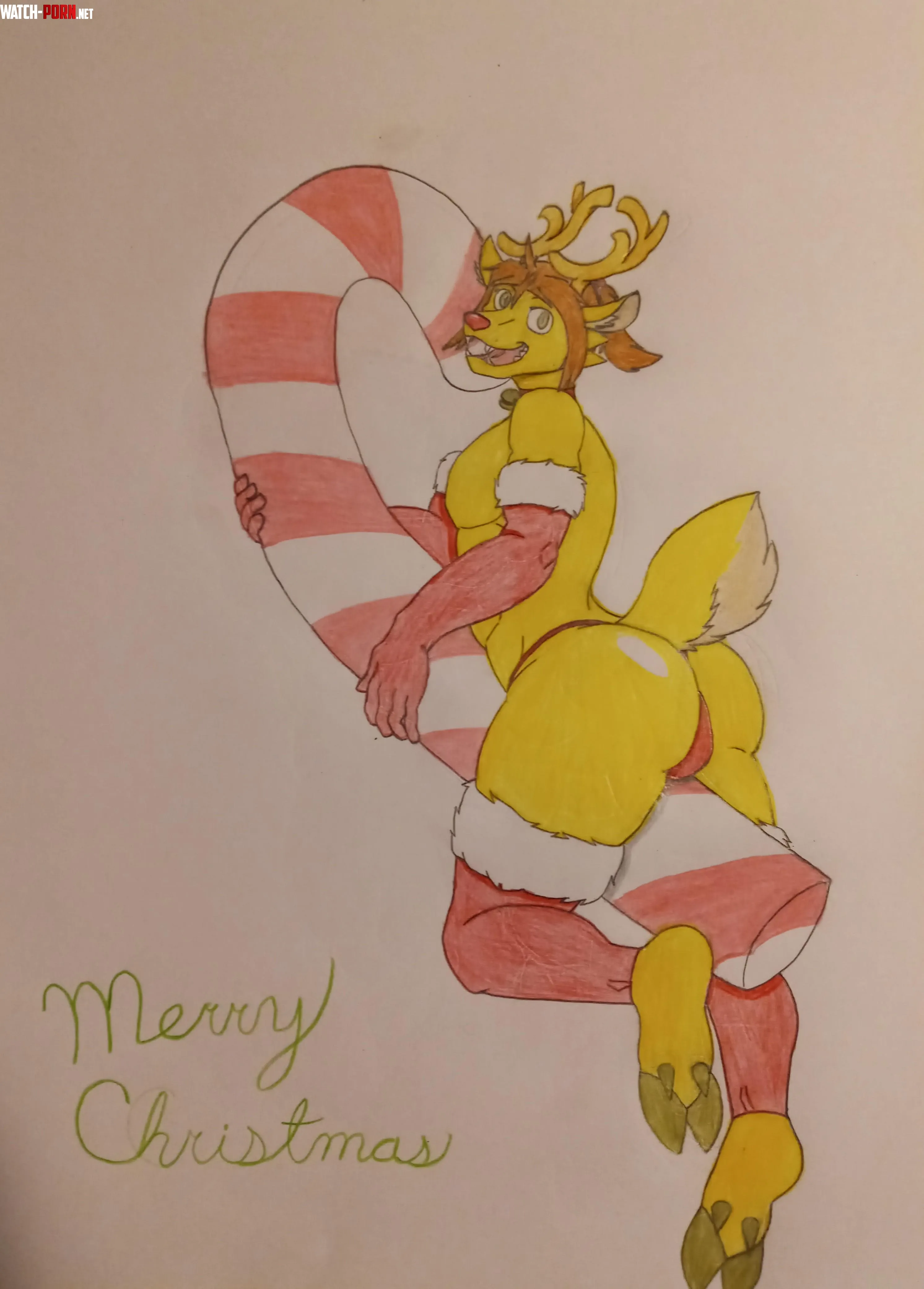 Merry Christmas Art by me mature by Fragonus