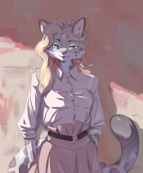 Thumbnail Captivating Furry Art of Honami by w3Liv3