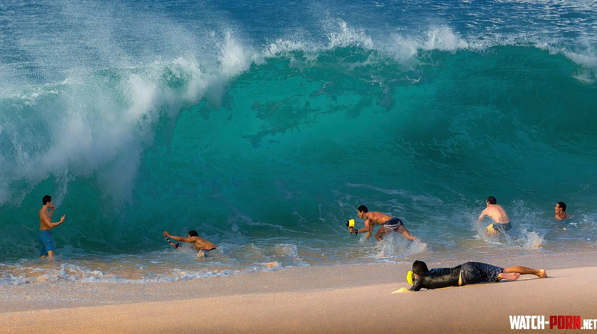 Sunset Beach North Shore Oahu Hawaii  by Boomer357M