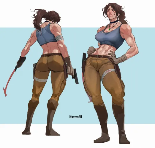 Thumbnail EroMestre's Lara Savos99 in Tomb Raider | Fitdrawngirls Artistry