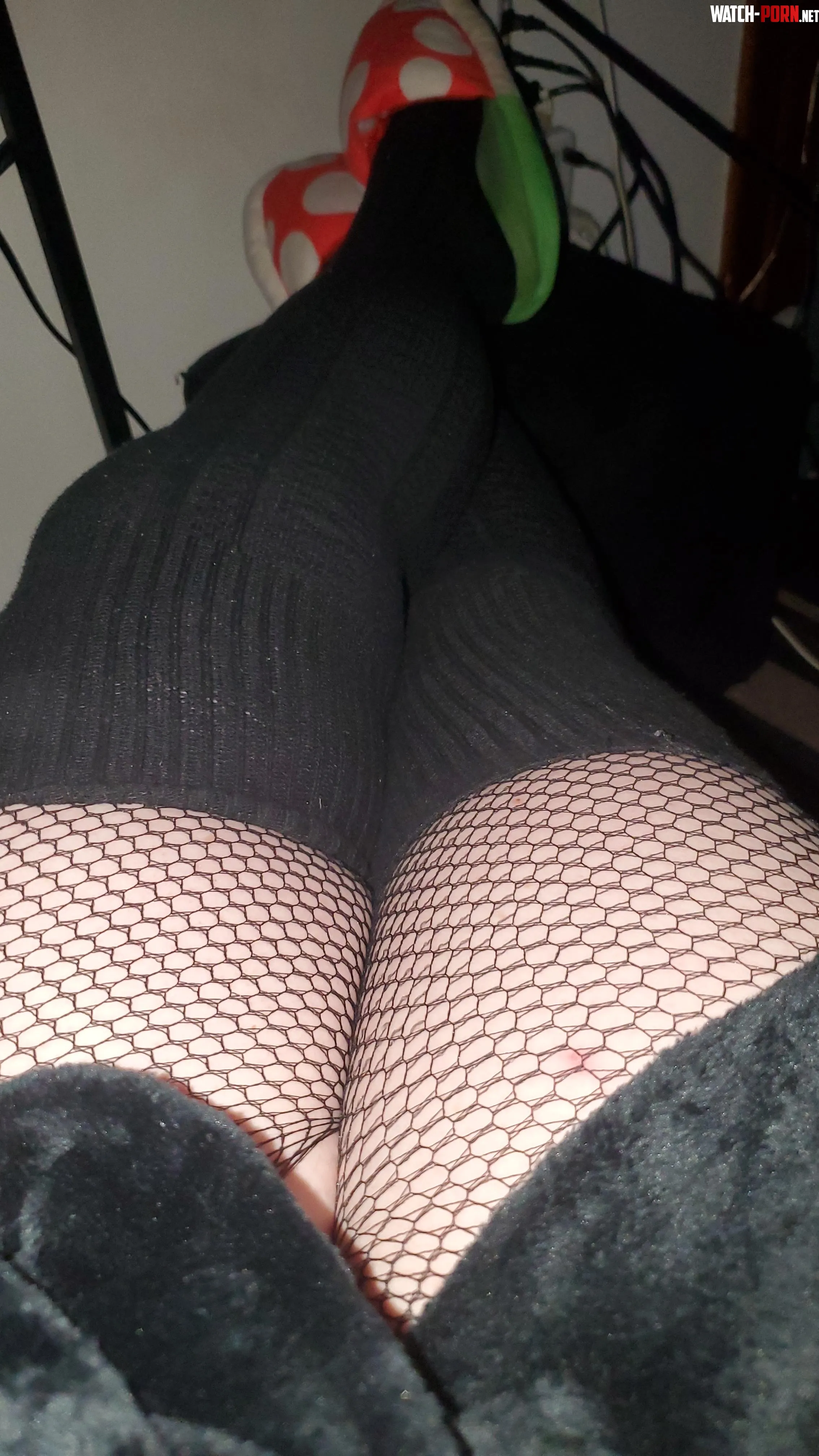 Thighs highs plus fishnets  by bigboy52wv