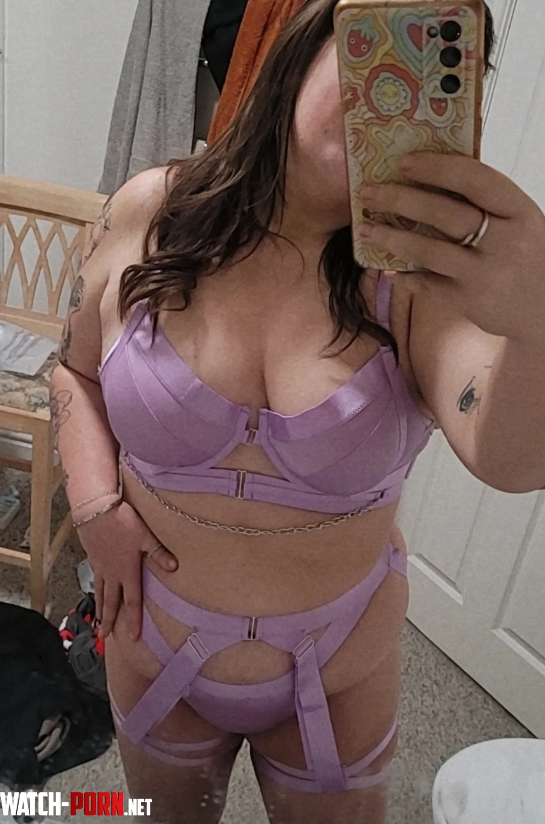 I feel so cute in this lilac set  by swimjenson