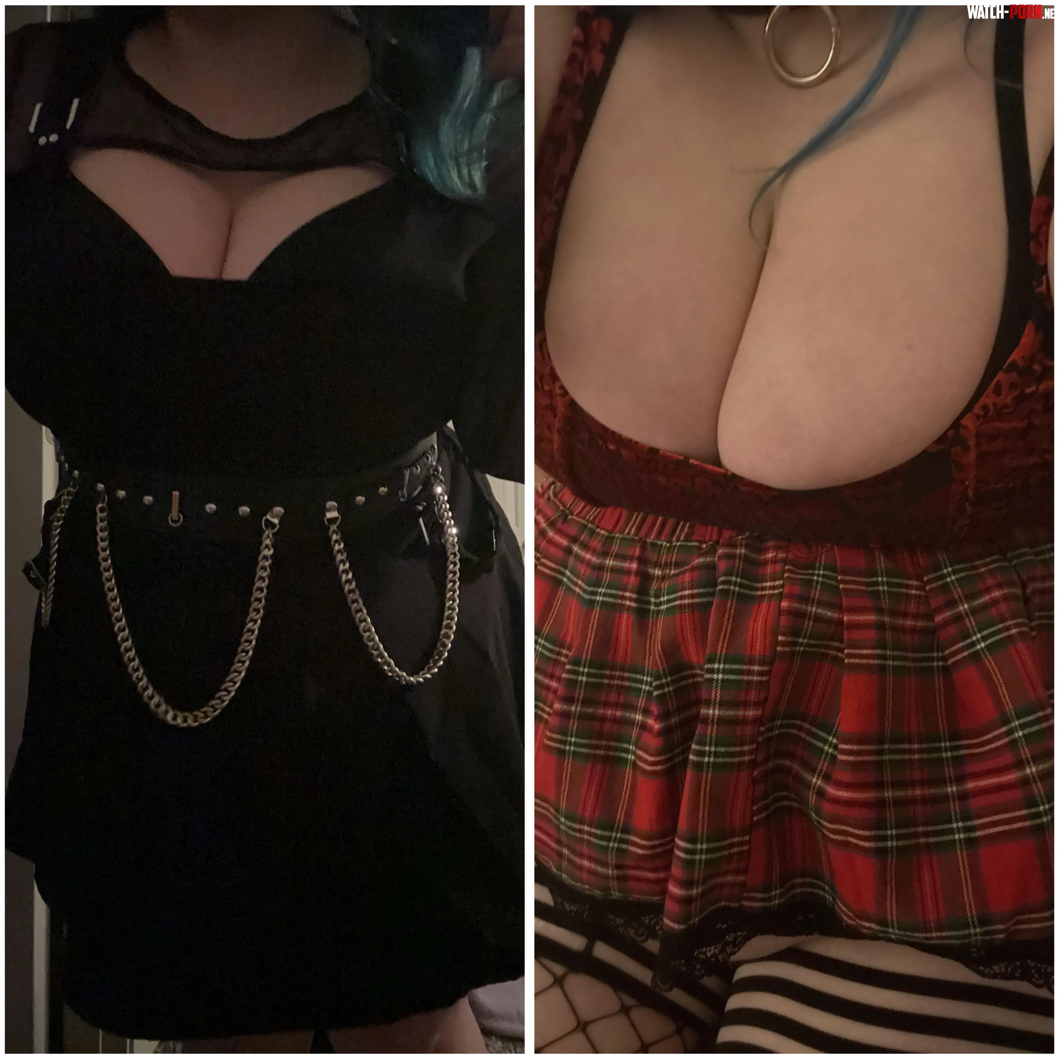 which outfit turns you on more 1 or 2  by goddesskarma3