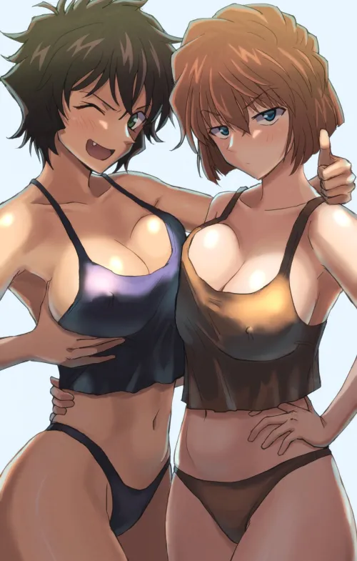 Thumbnail Miyano Shiho and Sera Masumi: A Dive into Ecchi Beauty by blackhole-tradition