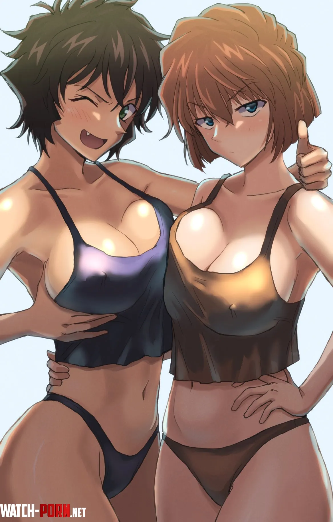 Miyano Shiho and Sera Masumi by blackhole-tradition