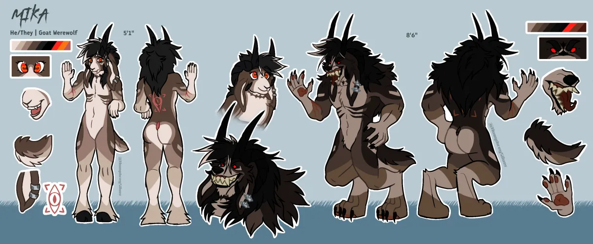 Thumbnail Princesilver05 Shares Finished Ref Commission in the Furry Category