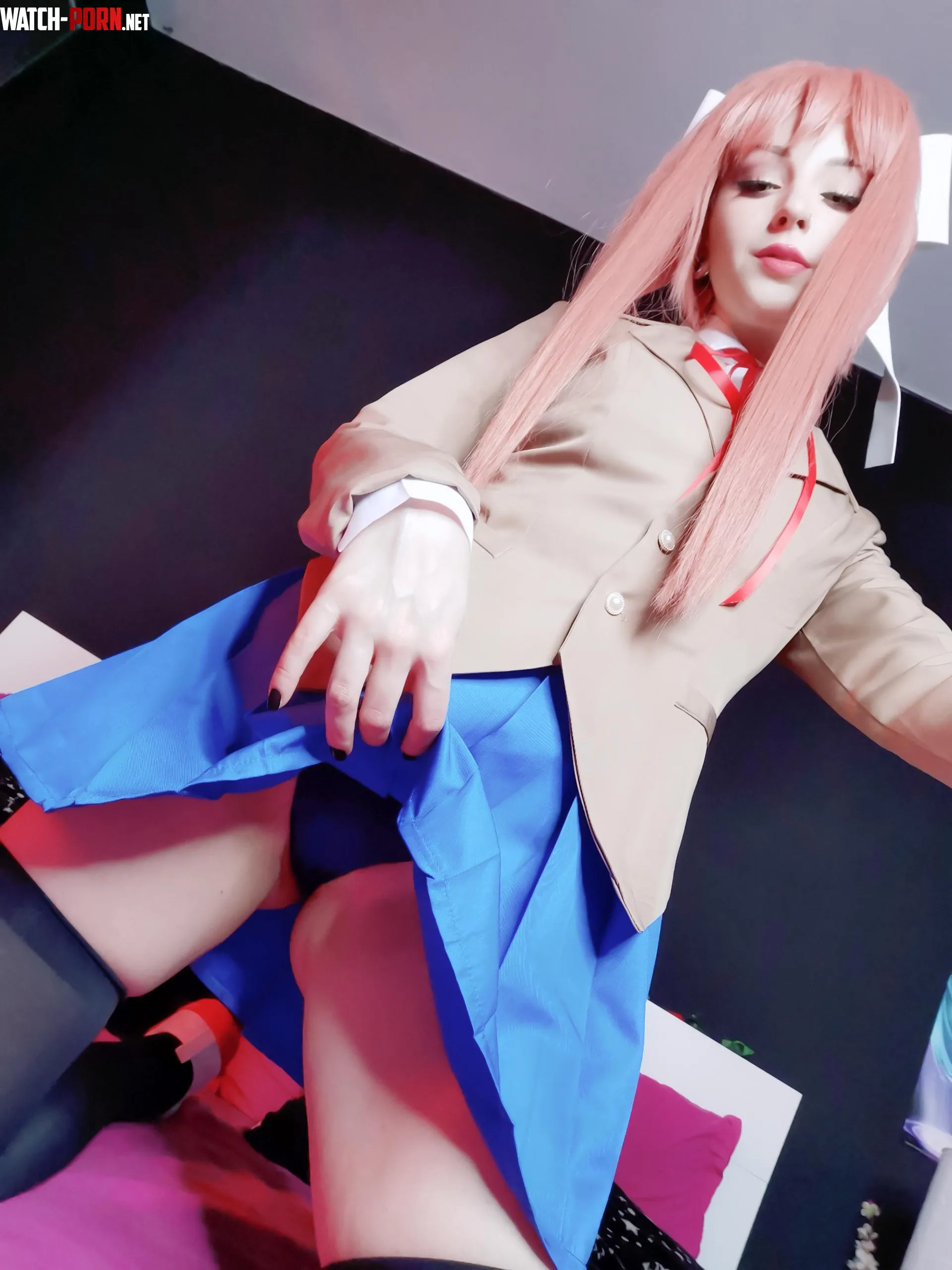 Just Monika cosplay Shiroktsne by Weird-Doughnut7002