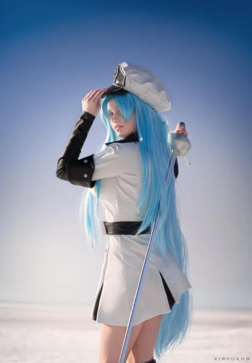 Thumbnail Cosplay Transformation: ClaireSea's Impressive Esdeath Portrayal