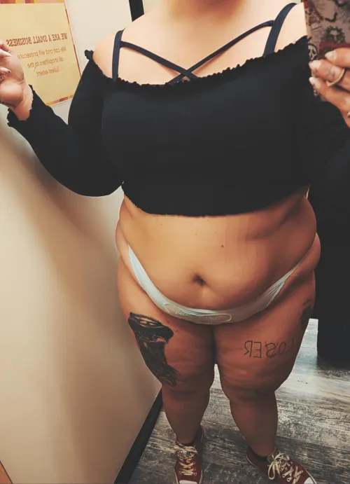 Thumbnail Chubby Stomach Journey: Reflections from thatredditgirl95 in Stuffers