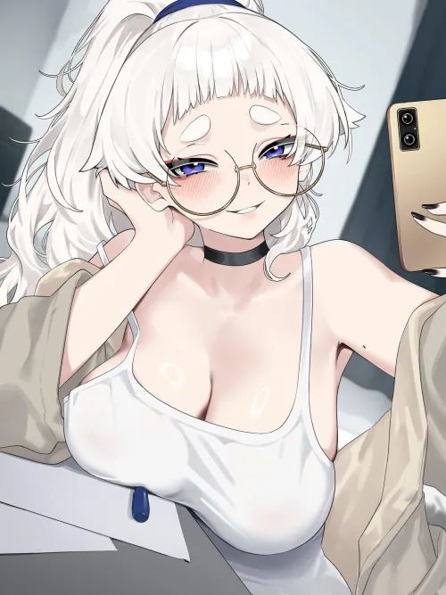 Thumbnail Marxsander2016 Presents a Big Glasses Cutiepie Selfie Moment in Ecchi