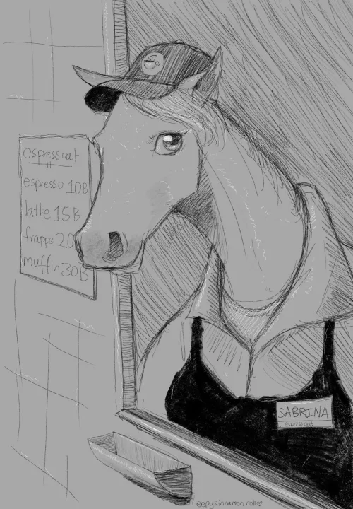 Thumbnail eepysinnamonroll: Espressoat Drive Thru Art