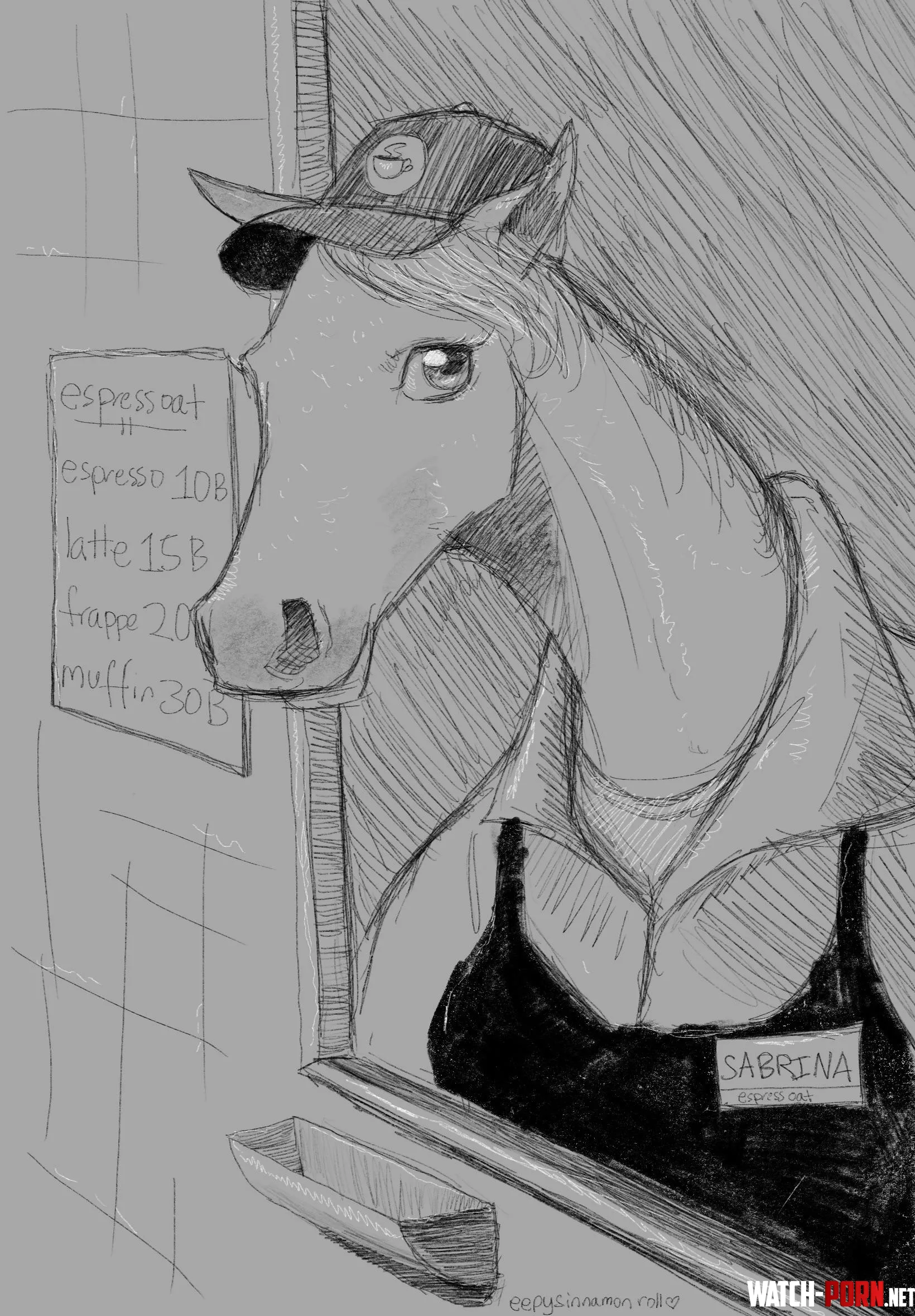 Espressoat drive thru art by me  by eepysinnamonroll