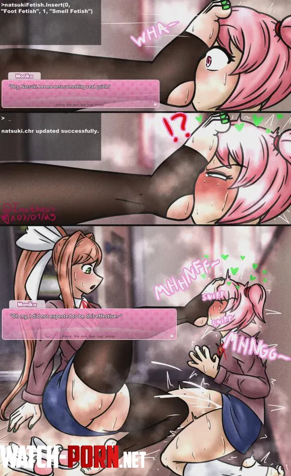 Natsuki Character Edit Reupload for quality Inutheus by 2DogsShaggin