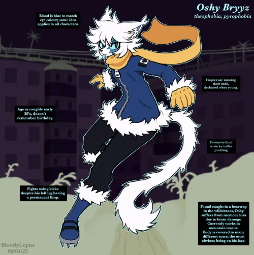 Thumbnail Unveiling the OC Catboy: Furry Art by BloodyLepus